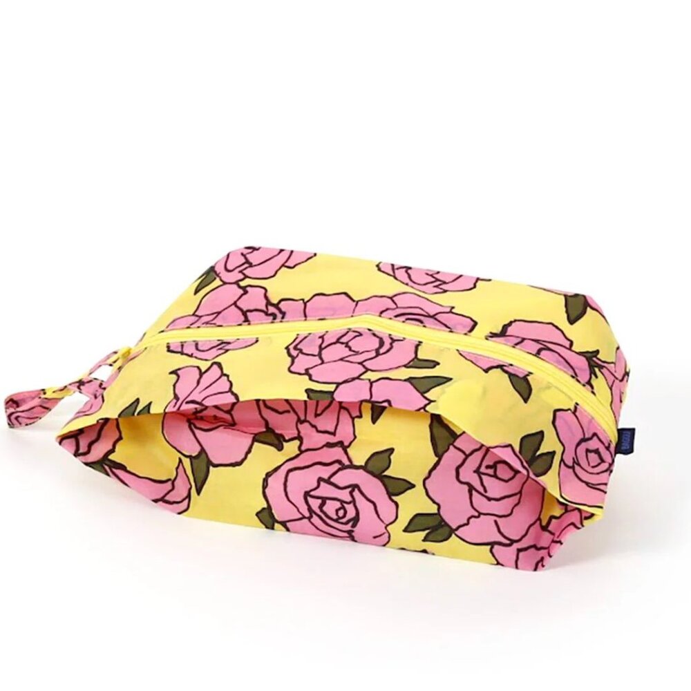 NWOT Baggu 3D Zip Pouch Medium - Rose (Garden Flowers) - Picture 3 of 9